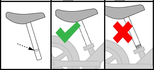 To open the quick release clamp on the seatpost, open the lever with one hand, and slide the seat to the appropriate position with the other.