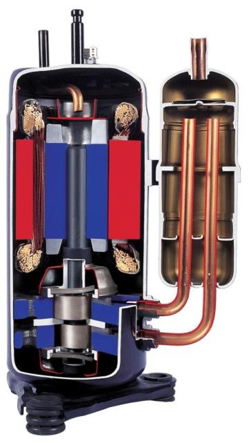 DC compressor control,dc Fan motor and improved heat exchanger performance with a new