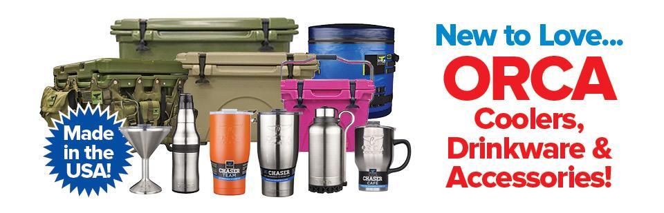 ORCA --- Coolers and Cups ORCA--- short for Outdoor Recreation Company of America was designed by two men who are active outdoorsmen and, like you, were tired of wasting their hard-earned money on a