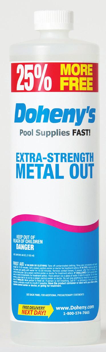 Stain is when the precipitated metals have color and are deposited on the pool walls or floor. Precipitated metals may also remain in the water causing cloudiness and discoloration.