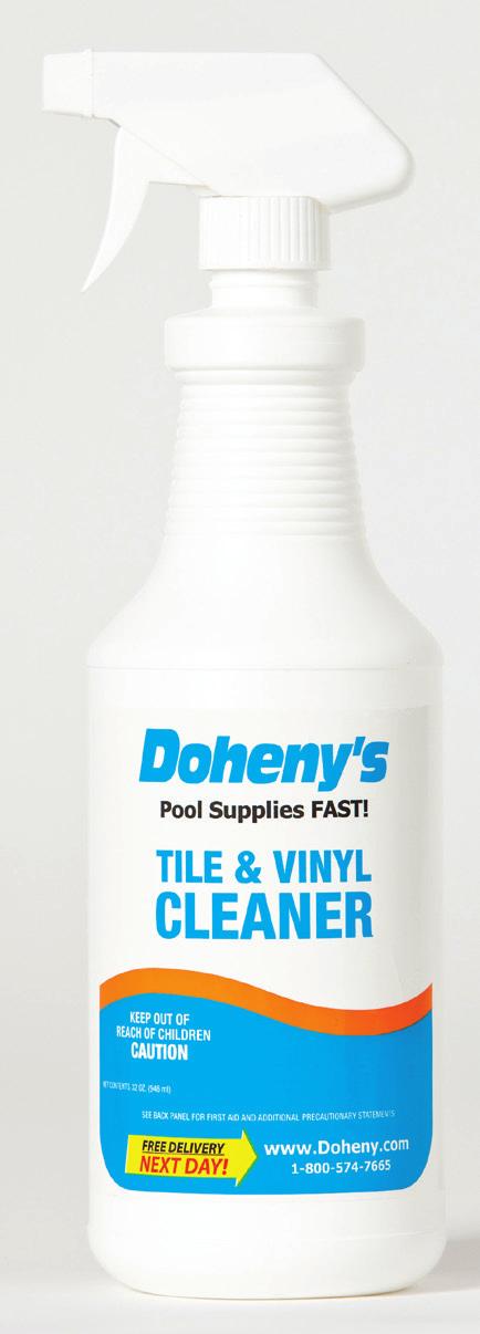 Doheny s Cleaners When to use CLEANERS Cleaners are used to clean unique pool surfaces and devices that become soiled by chemicals and organic materials that come in contact with the pool.
