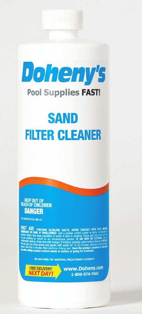 Effectively reduces the amount of time and work you spend on pool maintenance. Recommended dosage: 8 oz/100 lb sand.