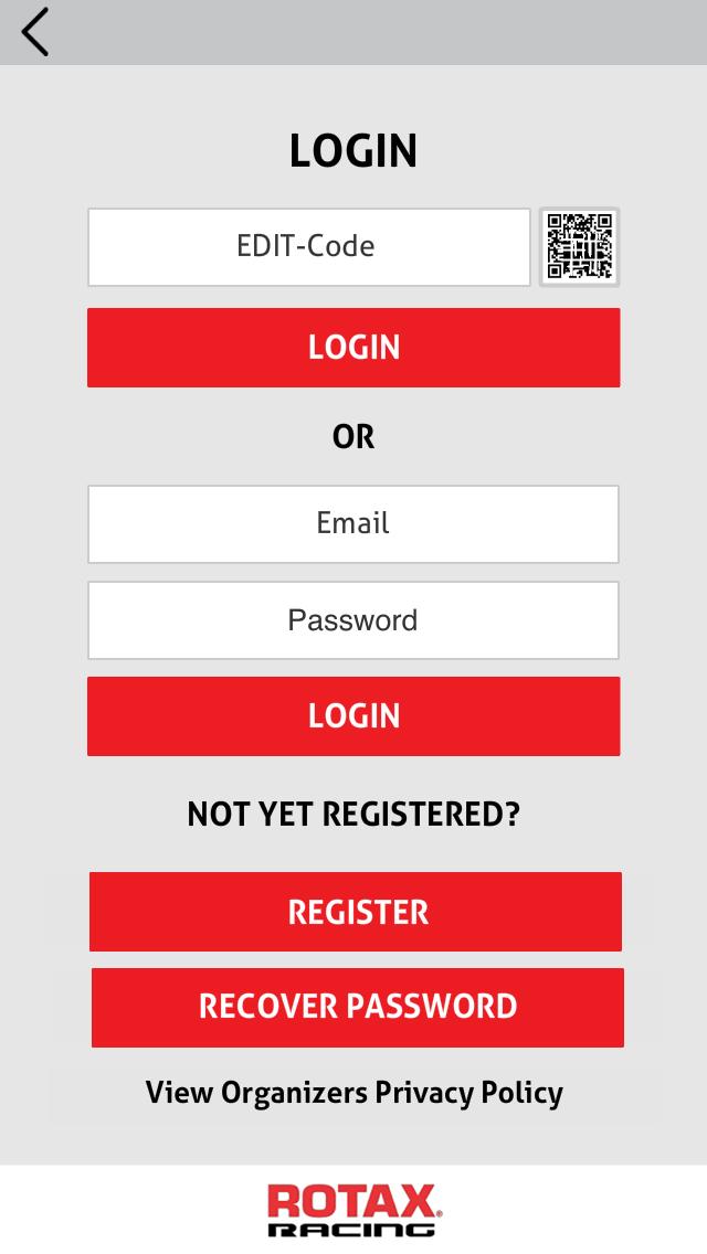 4. Register / Log in You need to register / log in to receive UPDATES and NOTIFICATIONS, otherwise you just can use the public functions of the App.