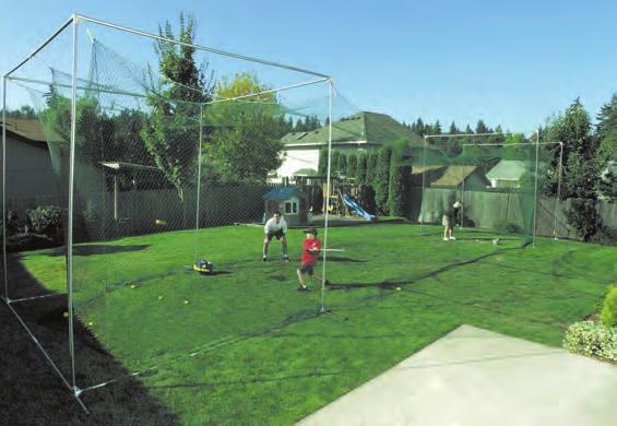 Portable Free-Standing Sports Cage $1,395 (A5005) 50'L x 11'W x 11'H This full-length sports cage requires no tools to assemble with