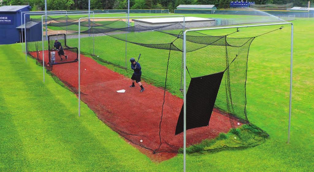 NEW Low Cost, High Quality Batting Cage Netting for Baseball and Softball JUGS now features both Polyethylene and Commercial Grade POLYESTER batting cage netting.