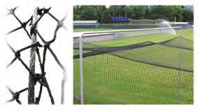 Twisted netting has a higher abrasion resistance than braided, because twisted has less surface area than braided. This allows the balls to slide and spin off of the surface.