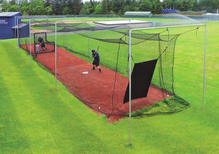 Batting Cage Frames Every piece of pipe in a JUGS Batting Cage Frame is made of industrial-gauge galvanized steel, to give you years of trouble-free use.