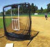 The JUGS 7-foot Complete Practice Travel Screen features a huge 6.5' x 6.5' Hitting Sock!