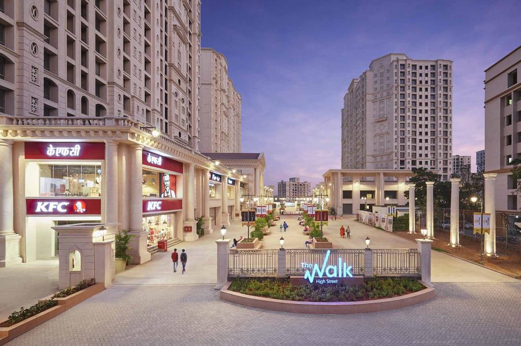Shop the global way -The Walk cclaimed the world over for engaging shopping experiences, the concept of High Street Shopping finally debuts in India with The Walk.