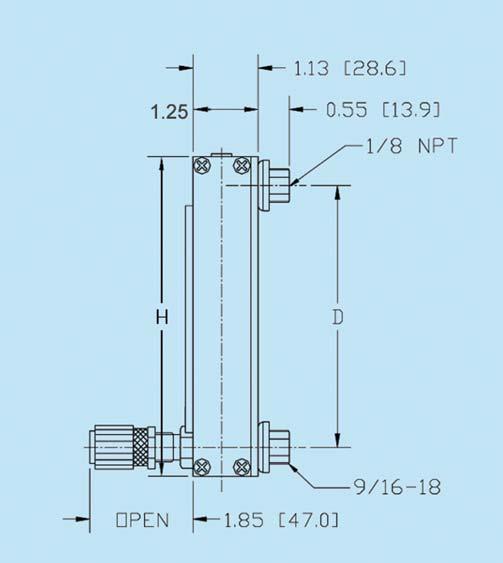 Generally, for gas metering it is recommended that valves are positioned at inlets (bottom) for liquids valves may be positioned either at inlets or outlets (top).