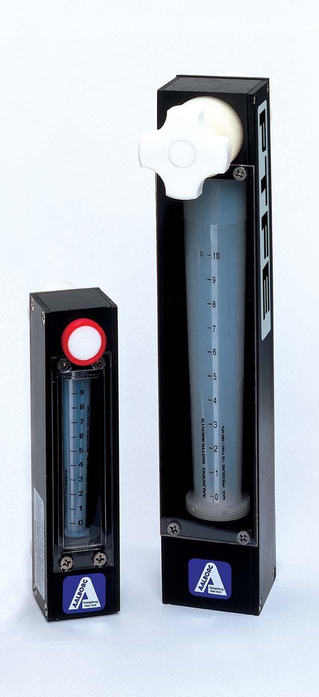 PTFE-PFA FLOW METERS L Incorporating the principles of traditional rotameter flow technology, these rugged PTFE-PFA flow meters offer solutions to low to medium flow range measurements of highly