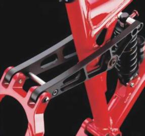 torsional-enhancement (TE) bolt for outstanding torsional stiffness! Straight seattube for strength and virtually unlimited seatpost travel!