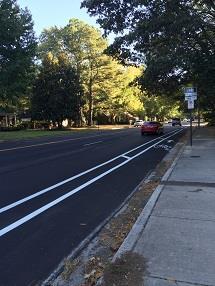 A separated bike lane is for bicycle use only and is distinct from a sidewalk or off-street trails.