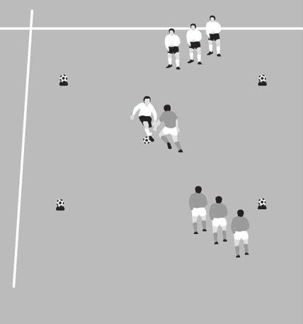 1. Warm-ups without a ball 17 13. Movement chase Roles One player acts as the attacker. One player acts as the defender. The defender must mirror the attacker s movements.