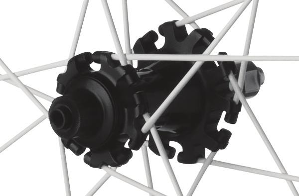 HANDCYCLE hub in black. Bladed spoke option available shown above.
