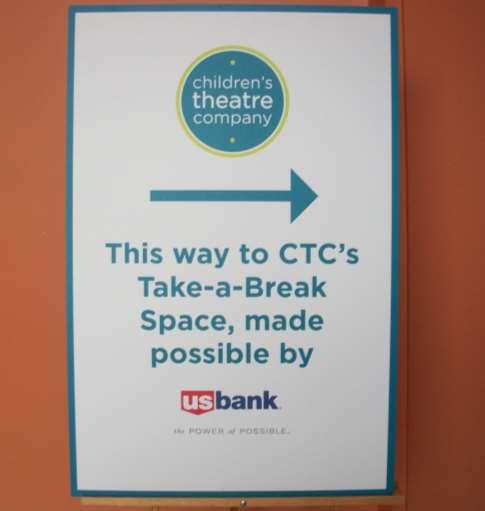 If I need to take a break, I can go to the Take-a-Break Space in the lobby. If I need to leave during the show, I move quietly out of the theatre without touching the things on stage.