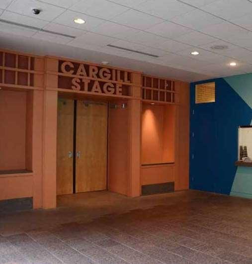 When I have my ticket, I will go through the doors marked Cargill Stage. Theses doors are to the left of the Ticket Office windows.