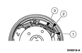 Page 6 of 7 8. NOTE: To prevent incorrect installation, the socket end of each brake adjuster screw is stamped R or L. Assemble the brake adjuster screw assembly. 1.