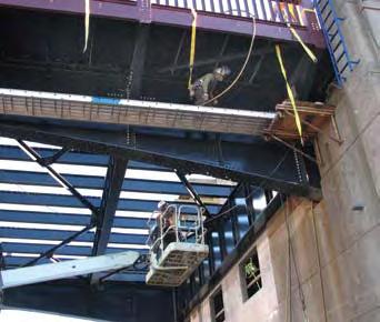 Transportation Industry Applications BRIDGE MAINTENANCE AND INSPECTION Fall protection challenges Underneath a bridge, there s not always something to stand on, so workers need to reach the work area