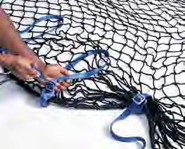 Nets made of nylon are 50% stronger than manila and 47% stronger than polypropylene. Nylon nets provide a softer catch for personnel netting systems and resist chafing and abrasion.