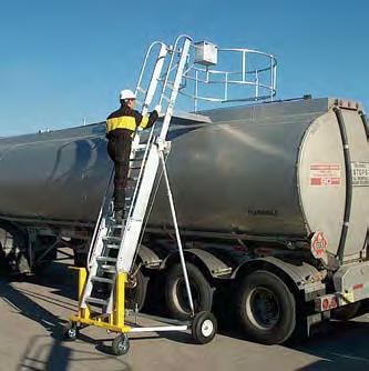 Transportation Industry Applications TRUCk LOADING/UNLOADING AND SERvICING Fall protection challenges Truck drivers are always on the go.