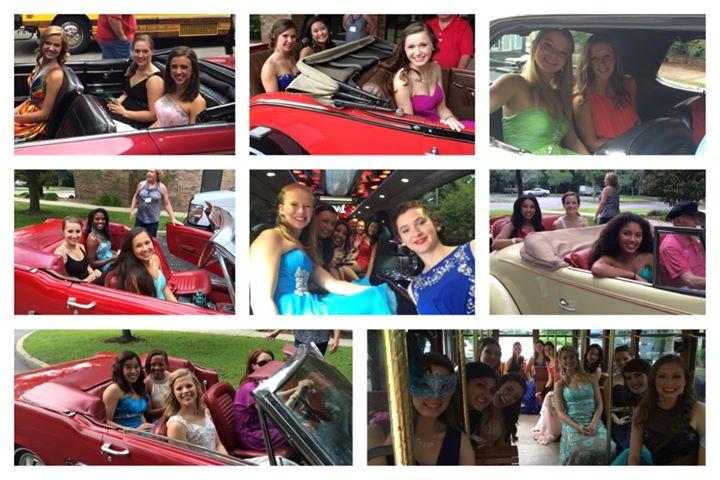 DSR assists in getting the Distinguished Young Women to their Mardi Gras Ball This was on the Distinguished Young Women's Facebook page with the caption "Let the Good Times Roll!