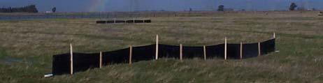 Aerial View Drift Fences Drift Fence Sampling - Drift Fences To catch migrating CTS Drift Fences buckets