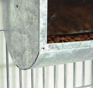 Comes Kennel Bar Mount Come with Kennel Bar Mount Holds up to 15 pounds of food. No dangerous edges or points.