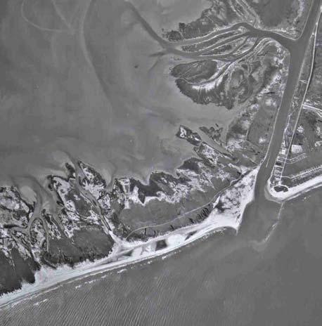Fig. 8. Colorado River mouth, TX (Gulf Coast) PARAMETERS & STATISTICS The Federal Inlets Database contains a wide range in values, for example, tidal prisms on the order of 1.