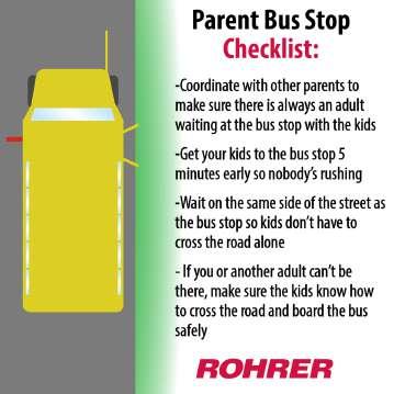 bus driver. They might have some safety tips or tricks that are specific to their areas or routes, such as a special hand signal to show their students when is safe to cross the road.