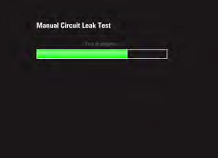 Installation Guide Functional Tests FIGURE 2-34 Automatic Circuit Leak Test Completed 2. Set up the machine as per the instructions on the screen.