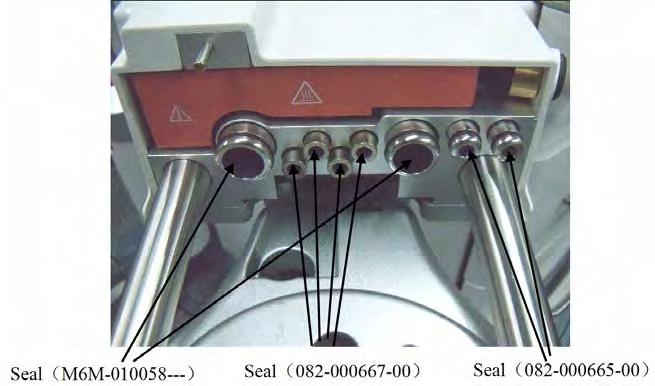 Repair and Troubleshooting Pneumatic Circuit System Problems If it is hard to install and remove the test fixture, apply a layer of KRYTOX lubricant to the seals (as shown below). FIGURE 5-13