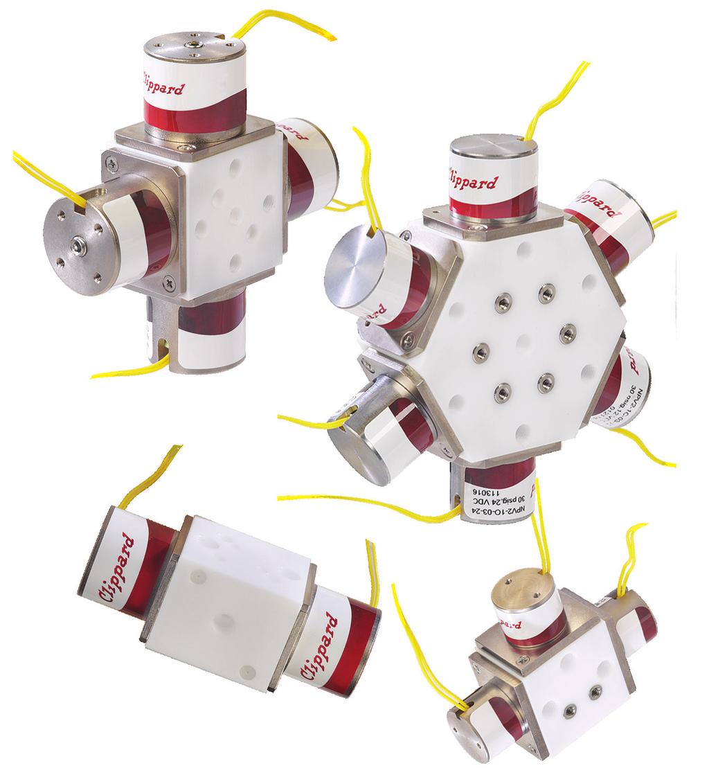 NIV SERIES GRADIENT Mixing Valves 2/2 n.c. PTFE mixing Valves NIV series mixing valves feature multiple solenoids connected around a central body.