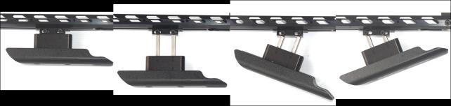 Adjustable Tilt / Length Butt up to 100mm / 4 in of Weight Bar with 4 x 100