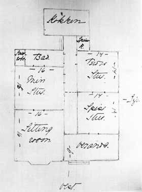 The beams appear to be original; in the views above, the position of the central corridor depicted in Karen s hand-drawn 1914 floor plan (fig.