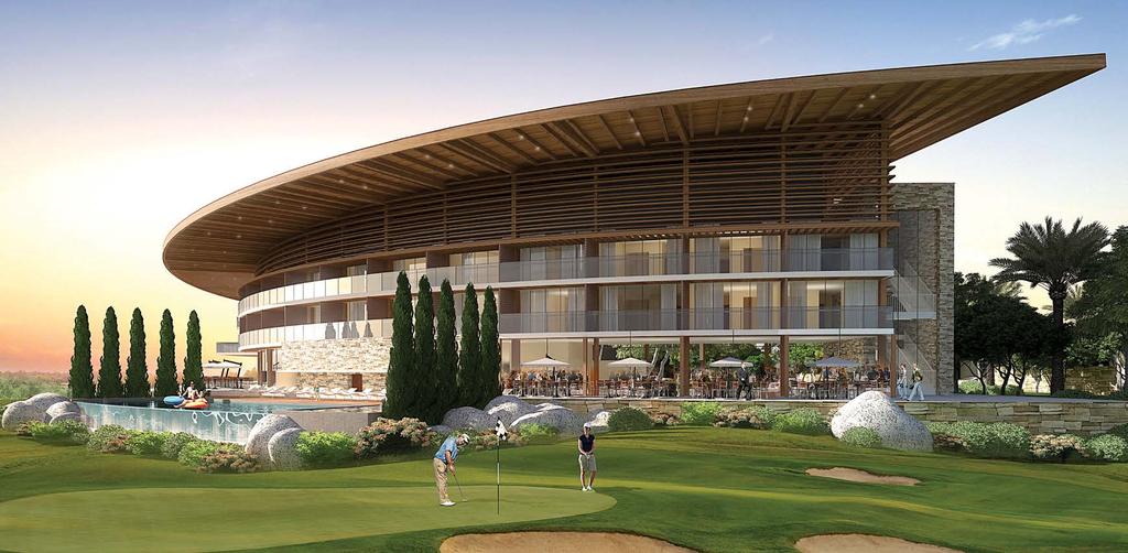Exclusive Clubhouse Where the players are royalty Designed to be the largest of its kind in Dubai, the exclusive 30,000 foot clubhouse features high-end restaurants and a luxurious Trump Spa &