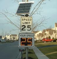 Shared-lane markings Radar Speed