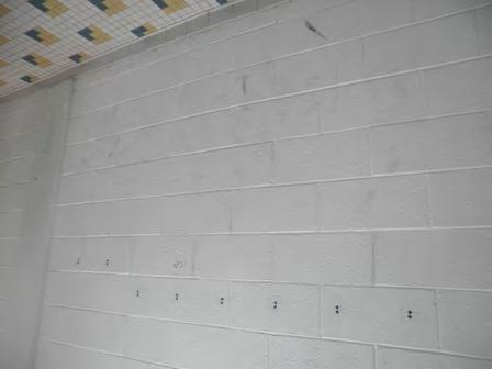Facility: \Middle Schools\Redan Middle\2003 Building (continued) Deficiency Sheet: Deficiency: Surveyor/Update: Kate McPhillips Sat, 18-Jun-2011 Assembly: C3010 Priority: 3 System: Wall Finishes -