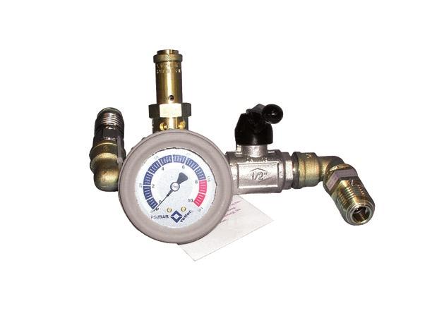 Close the safety valve by turning to the right after deflation. g.
