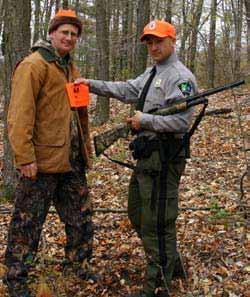 Too often conservation officers encounter hunters whose hunting garments are too faded or don t contain adequate orange material to be legal.