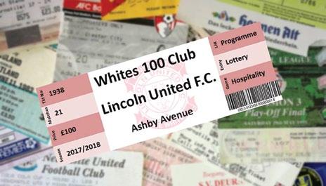 WHITES CLUB A unique Sponsorship Scheme 100 PER SEASON A Season Ticket for Home league games worth 80 10 half-price Tickets for one Home league game worth up to 40 Board Room Hospitality Package for