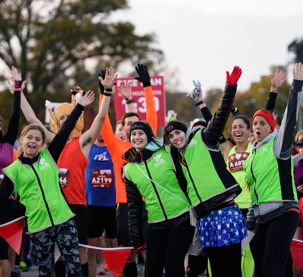 COURSE SUPPORT SALUTING OUR VOLUNTEERS The 2018 Invesco QQQ Thanksgiving Day Half Marathon events require nearly 1,400 volunteers.