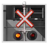 Railway Safety Devices Most railway crossings have devices in place that warn you when a train is coming and the type of device is