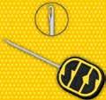 The yellow-black coloured handle with SBS logo is comfortable, nonslip and if dropped on the bankside it