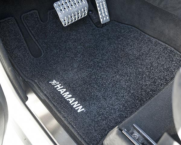 embroidered HAMANN-logo in silver and nubuck border including double contrast stiching