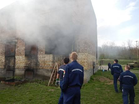 Those results were in open space area, but to simulate the real conditions, we used a smoke-filled training house.