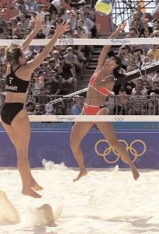 Olympics: The top men's and women's teams competing on Bondi Beach in a stadium holding