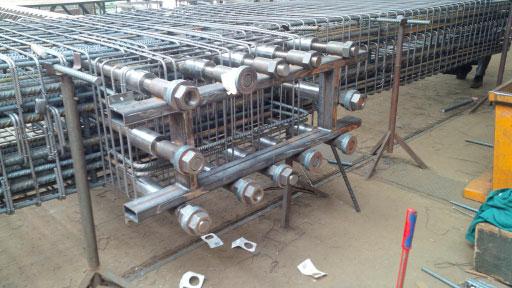 Installation of Anchoring Coupler Install the Product Casting of Anchoring Couplers Identification of the product Anchoring Couplers are available in
