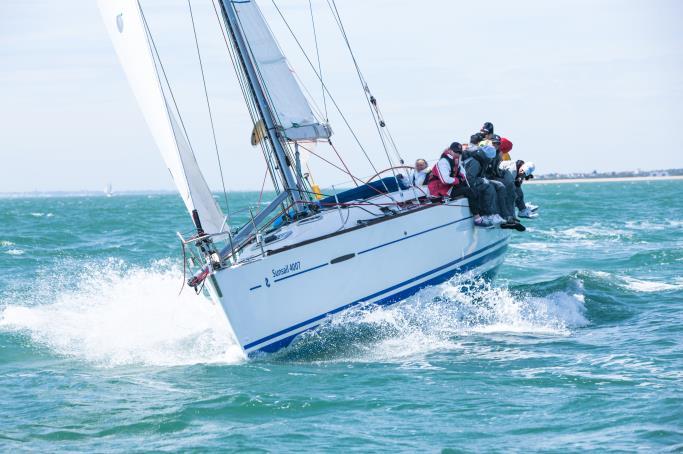 It has a spacious cockpit with a continuous mainsheet system which is ideal for racing, the cockpit also allows for a good secure space for the mainsheet trimmer alongside the helm.