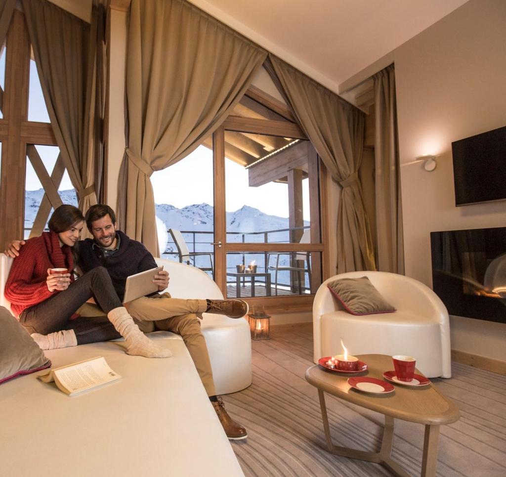 Club Med Val Thorens spirit The Resort was designed to enhance the mountain panorama to the full, with vast windows and south-facing terraces.